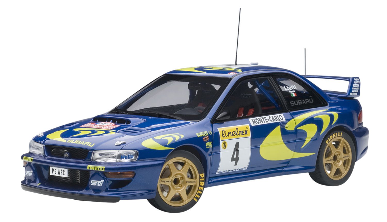 Amazon | AUTOart 1/18 スバル インプレッサ WRC 1997 #4 ピエロ