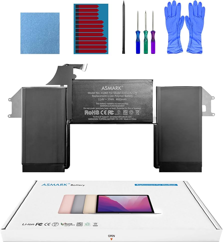 Amazon.co.jp: ASMARK Macbook Air A2179 バッテリー 交換 適用 13