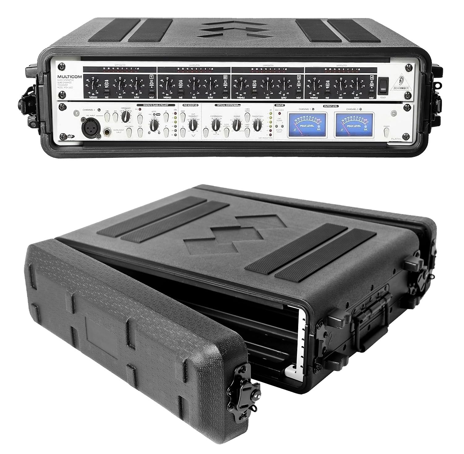 Amazon.co.jp: Diandian 2U ラックケース 浅い 深さ16インチ ラック