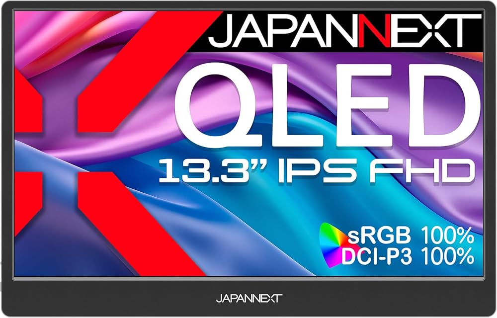 Amazon.co.jp: JAPANNEXT 13.3インチ IPSパネル搭載 QLED(量子ドット