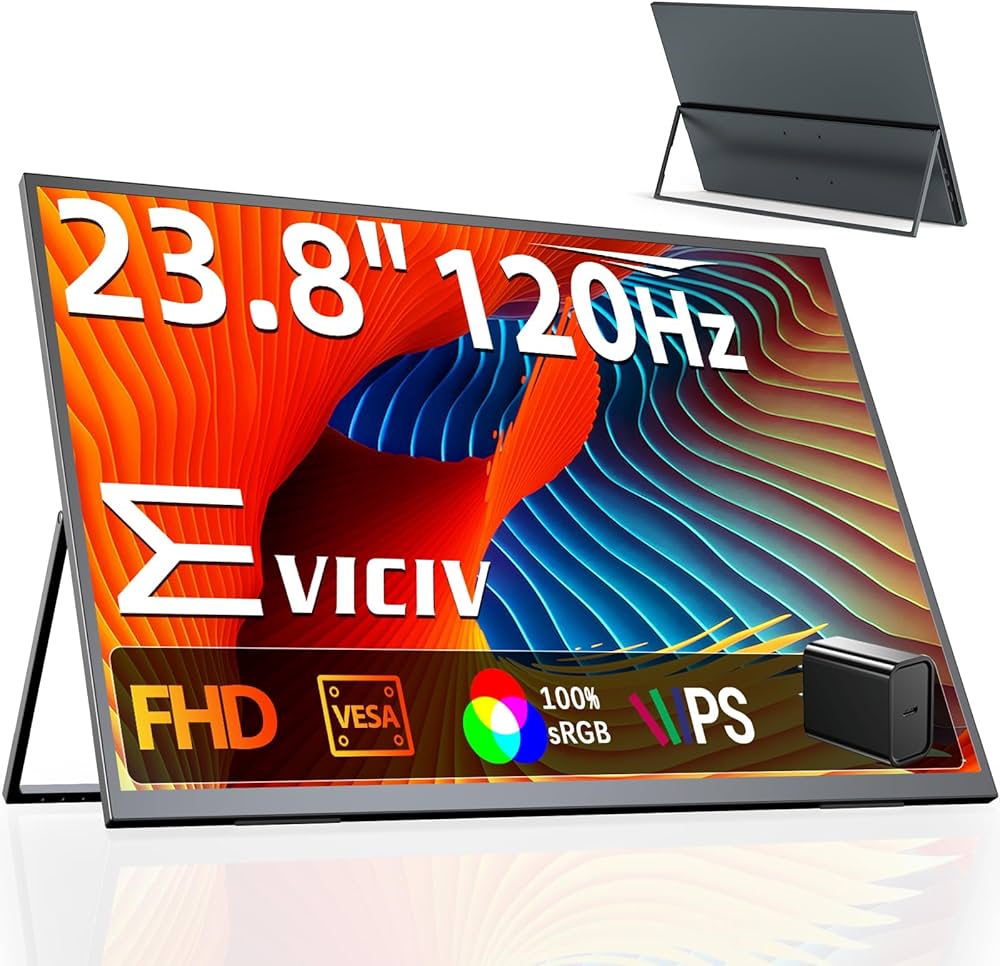 Amazon.co.jp: EVICIV QLED モバイルモニター 23.8インチ 120Hz 大画面