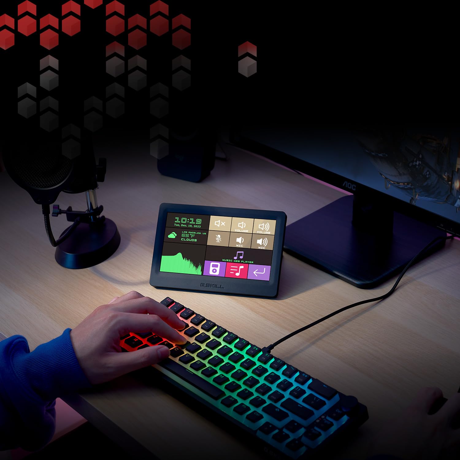 Amazon.co.jp: G.SKILL WigiDash PCコマンドパネル - 7インチタッチ