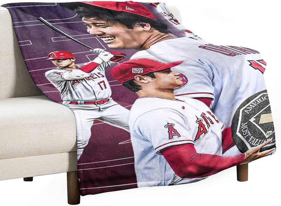 Amazon｜野球 おおたに しょうへい 大谷翔平 Ohtani Shohei 毛布 抗菌