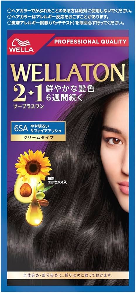 Amazon | Wella ウエラトーン 2+1 白髪染め クリームタイプ 6SA やや