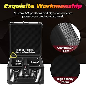 Amazon.com: ZINHO Graded Card Case Upgraded Sports Card Storage