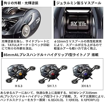 Amazon | ダイワ(DAIWA) ベイトリール 20 TATULA SV TW 103SHL(2020