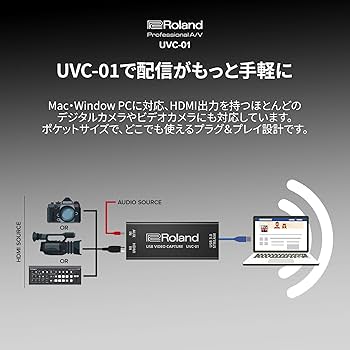 Amazon.co.jp: Roland ローランド UVC-01 HDMI-USBビデオキャプチャ