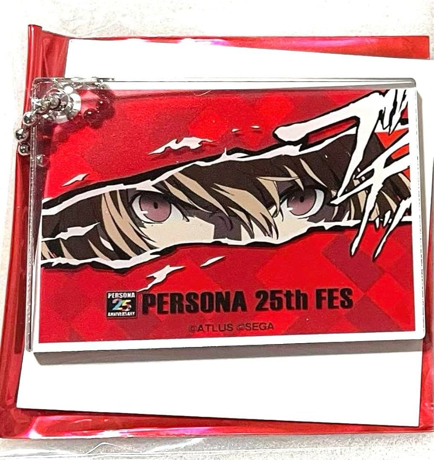 Amazon.co.jp: ペルソナ5 25th カットインアクキー 明智吾郎 : ホビー