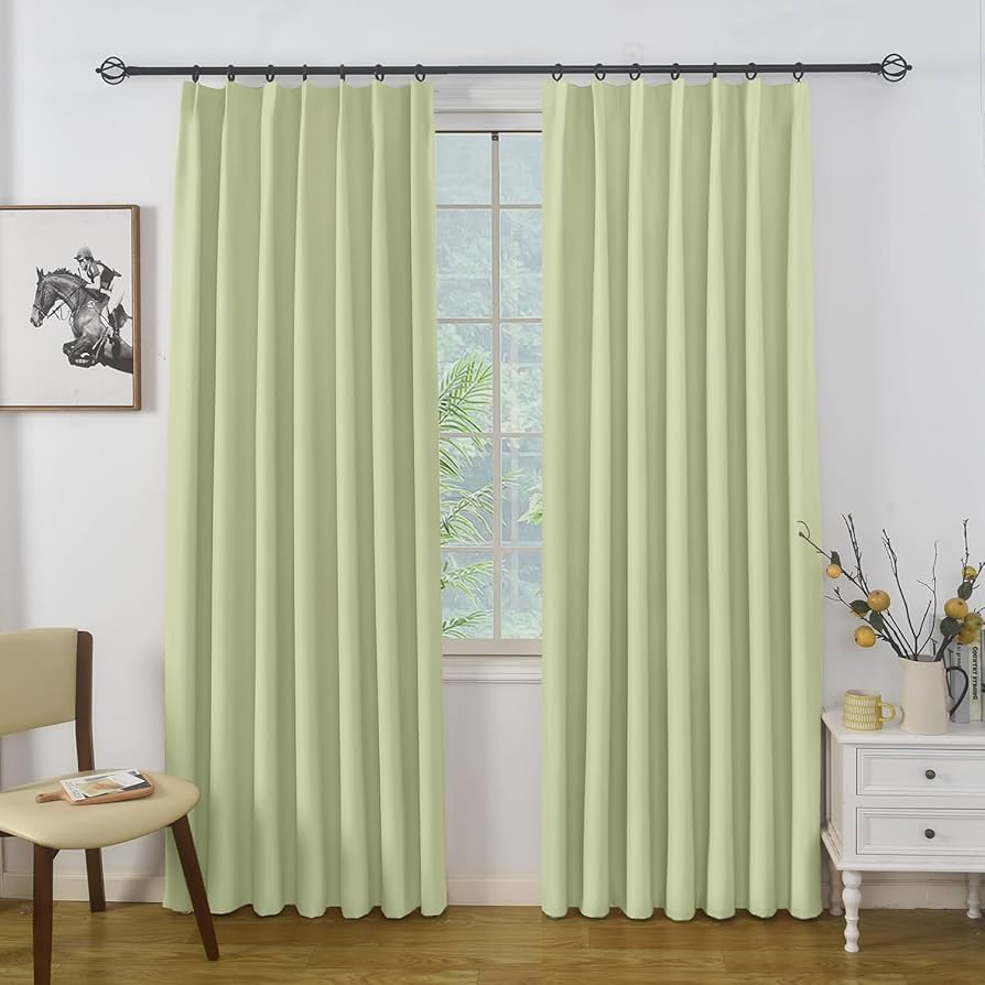 Panda レースカーテン プレーン 2セット Panda レースカーテン