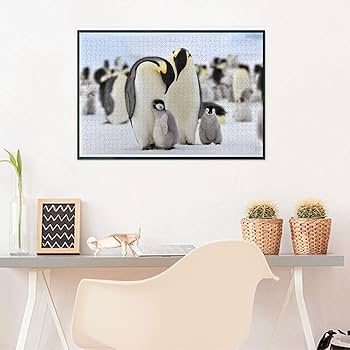 Amazon | ペンギン 1000 ピース ジグソーパズル 木製 減圧 レジャー