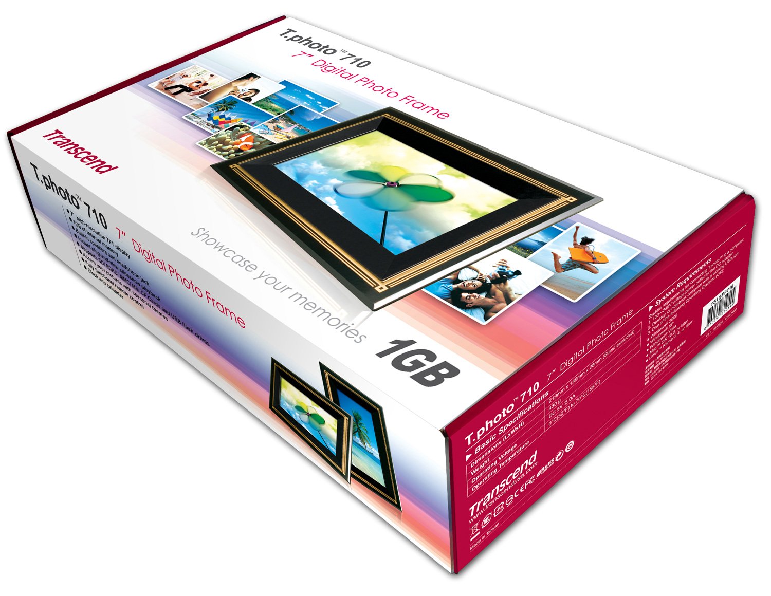 Amazon | Transcend デジタルフォトフレーム T.photo 710 TS1GPF710