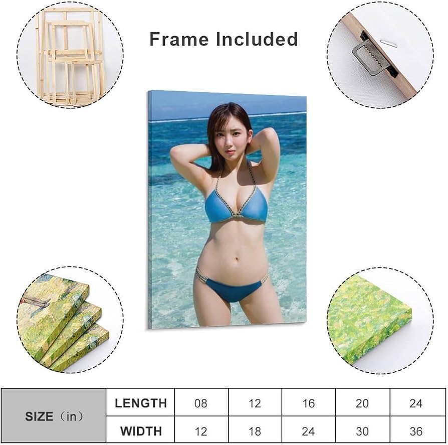 Amazon.co.jp: 沢口愛華グラビア水着画像写真ポスター (1) 絵画