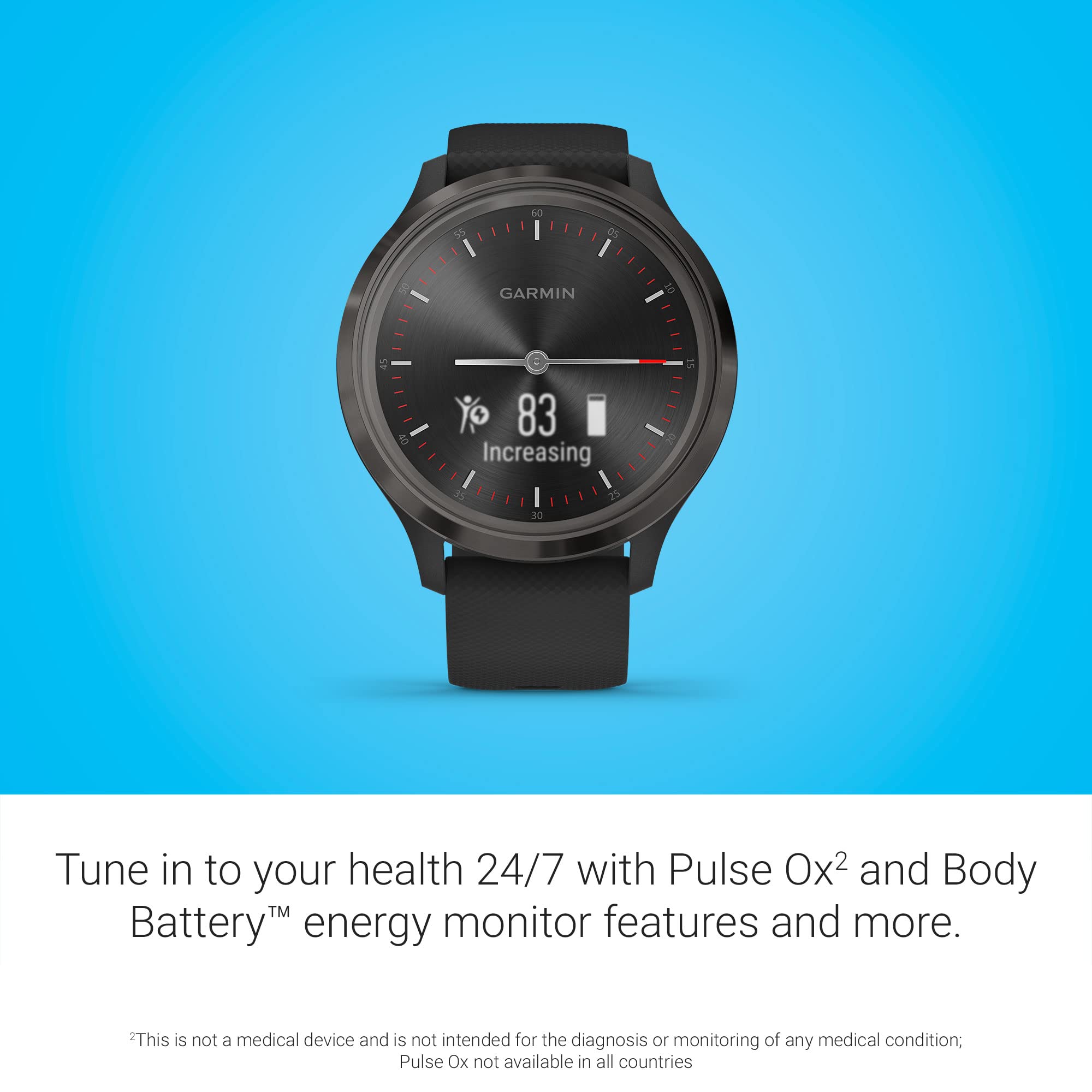 Amazon.com: Garmin vivomove 3, Hybrid Smartwatch with Real Watch