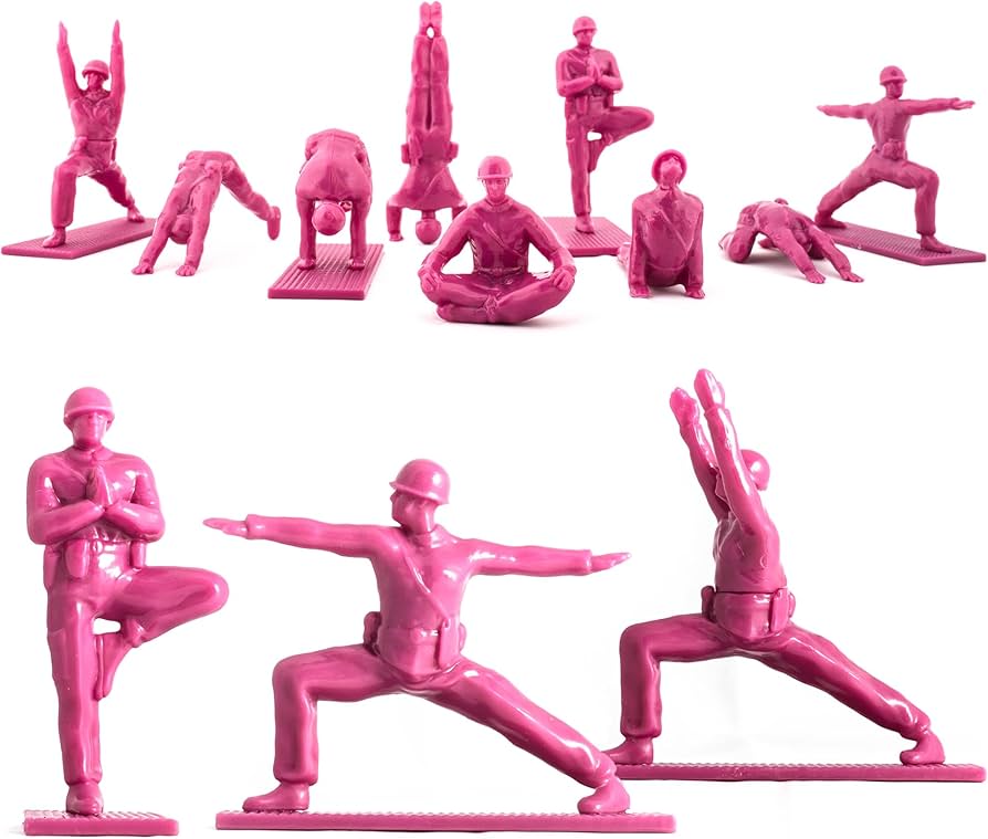 Amazon.co.jp: Yoga Joes - ホットピンクのヨガフィギュアと9つの