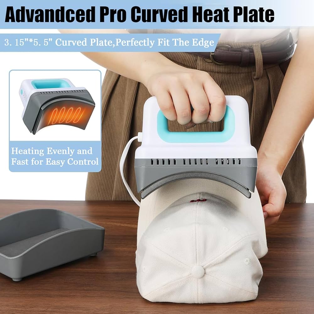 Amazon.co.jp: ハンドヘルド帽子ヒートプレス、ポータブル帽子プレス