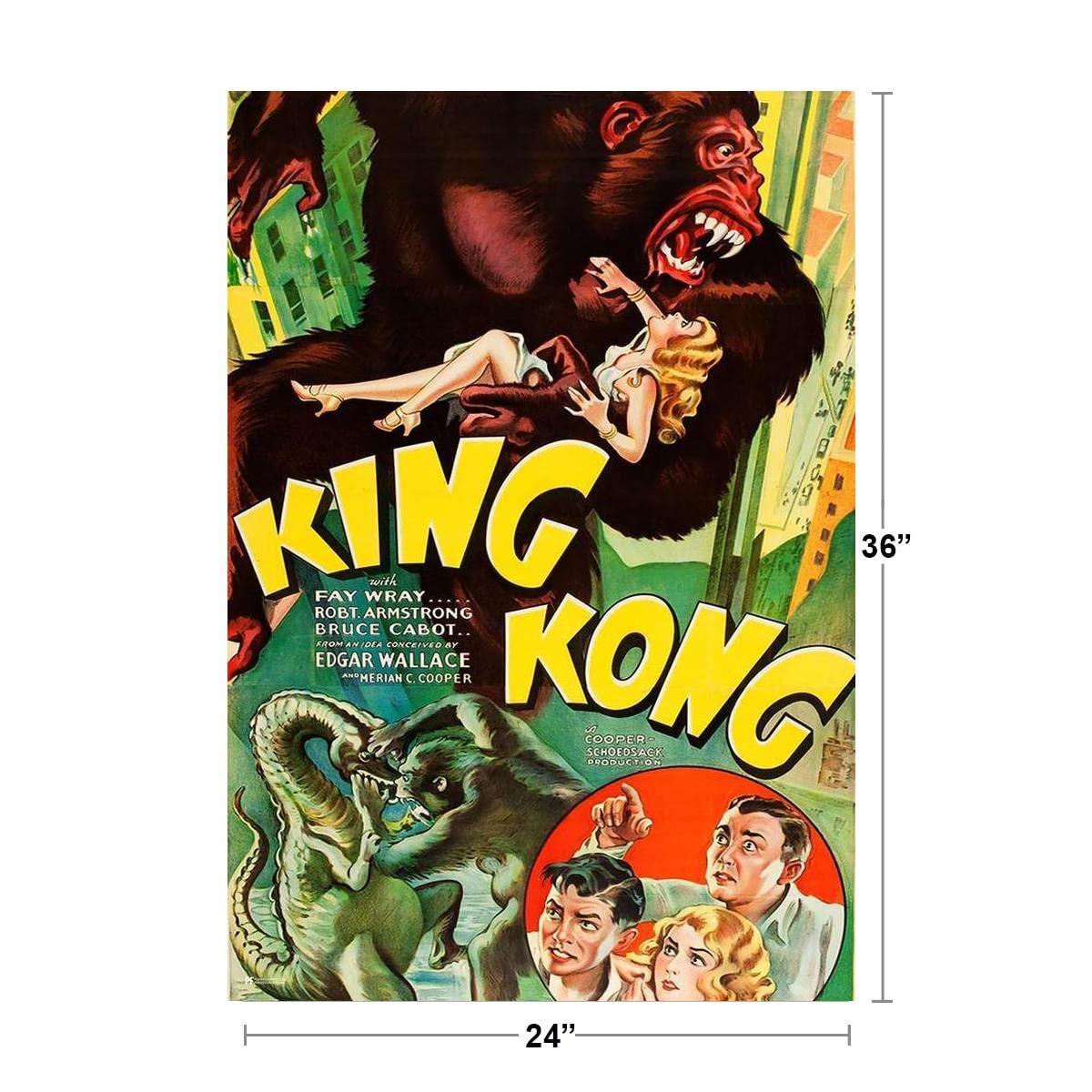 Amazon.com: King Kong 1933 RKO Studio Retro Vintage Classic