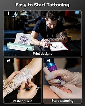 Amazon.co.jp: Itari M08F tattoo printer タトゥー用紙10枚付属