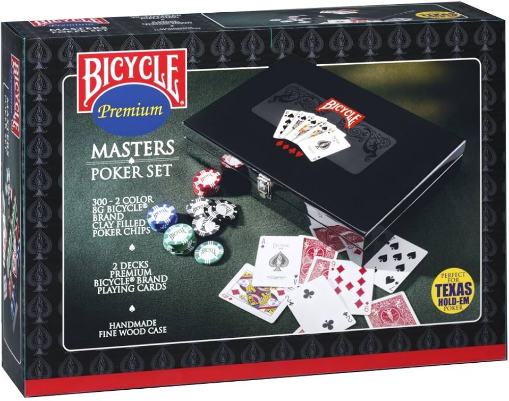 Bicycle Masters 300 8-Gram Clay Composite Poker Chip Set in a