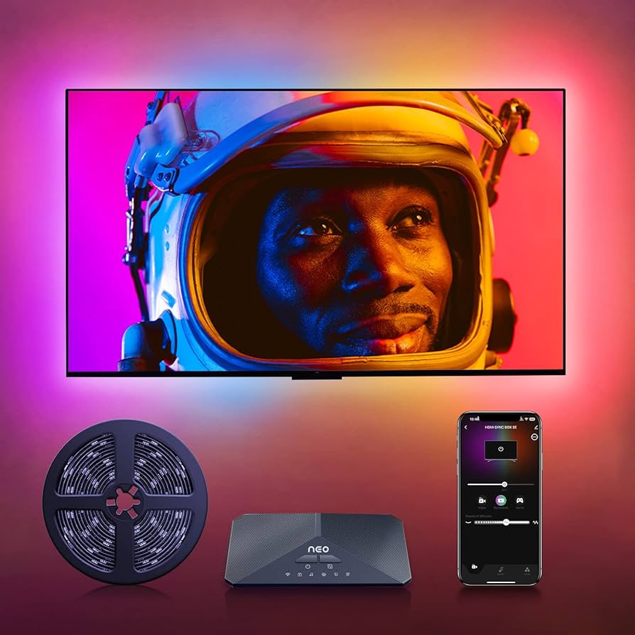 Amazon.com: Lytmi Fantasy TV LED Backlight Kit, with Neo 2 Sync