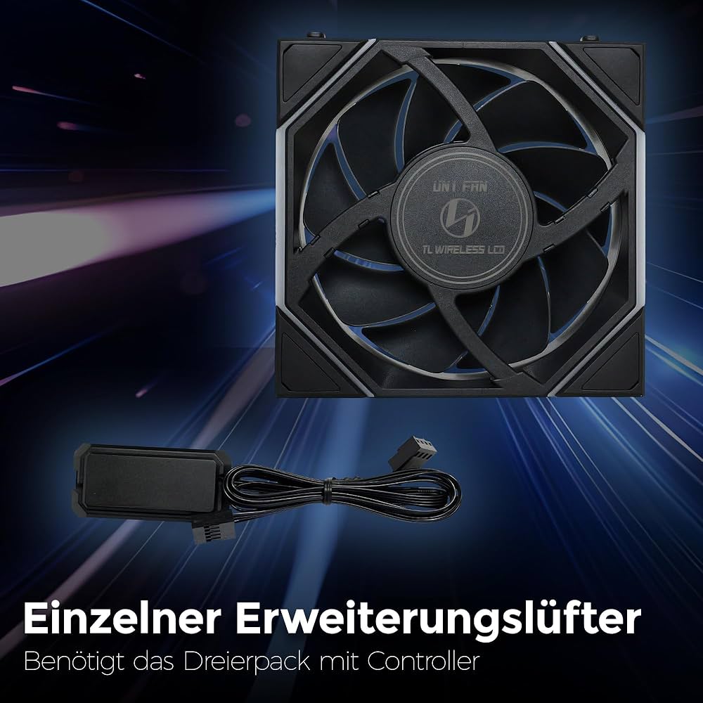 Amazon.co.jp: LIANLI 120mm ARGBケースファン UNI FAN TL LCD