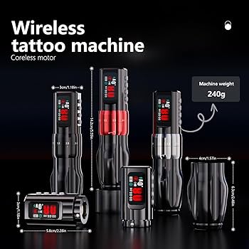 Amazon.com: BIGWASP Z4 Wireless Rotary Tattoo Machine Pen with 6