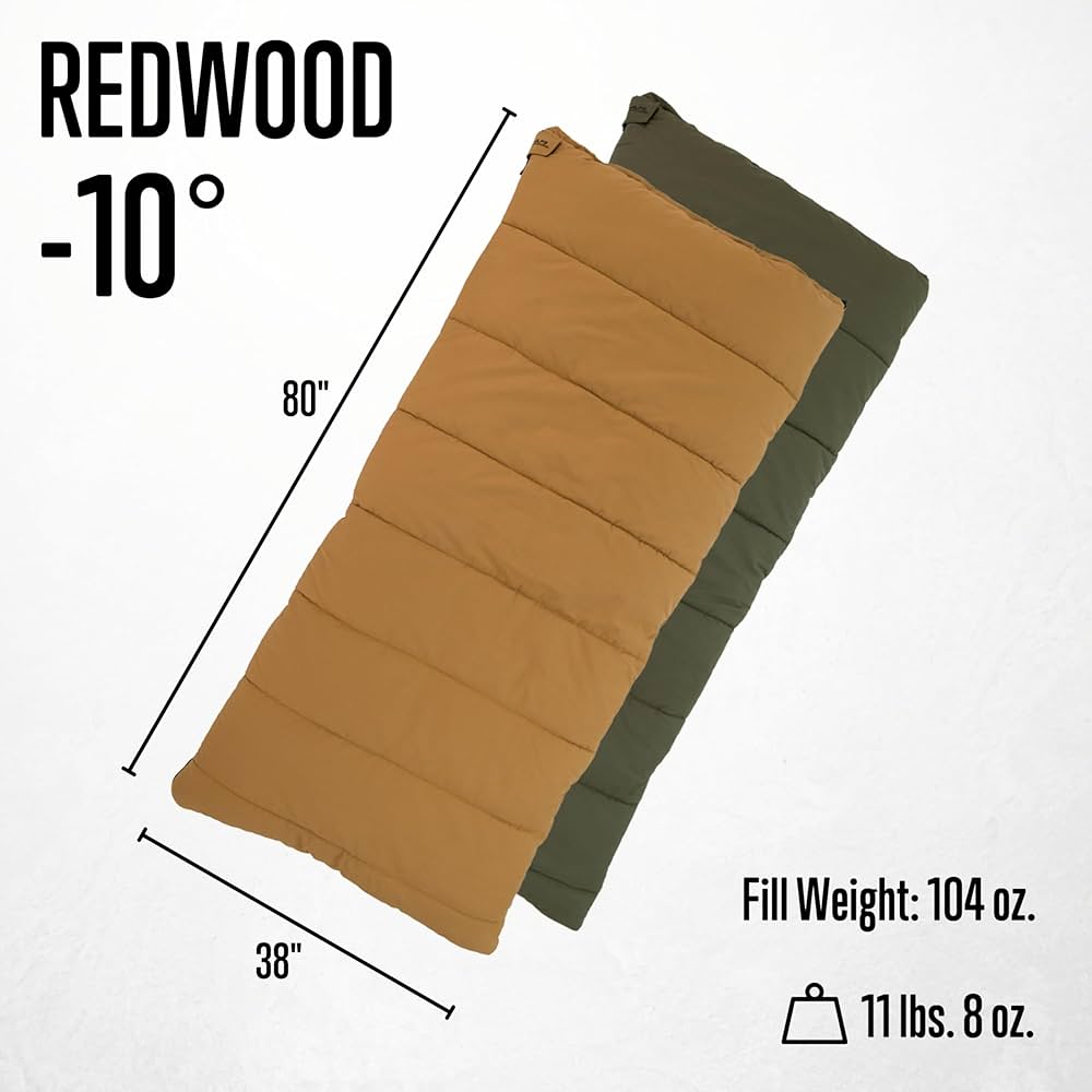 Amazon.com : ALPS OutdoorZ Redwood -10° Sleeping Bag, Plaid