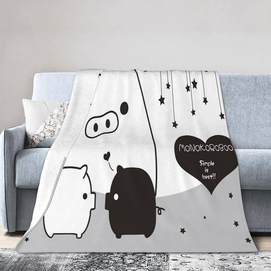 Amazon｜モノクロブー 毛布 ブランケット フランネルブランケット 人気