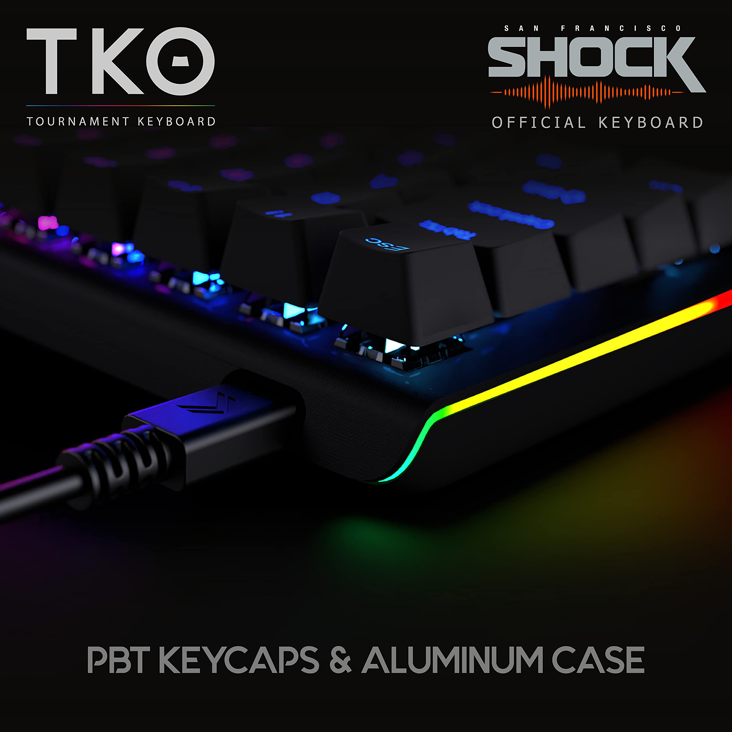 Amazon.com: KINESIS Gaming TKO Mechanical Keyboard | Clicky White