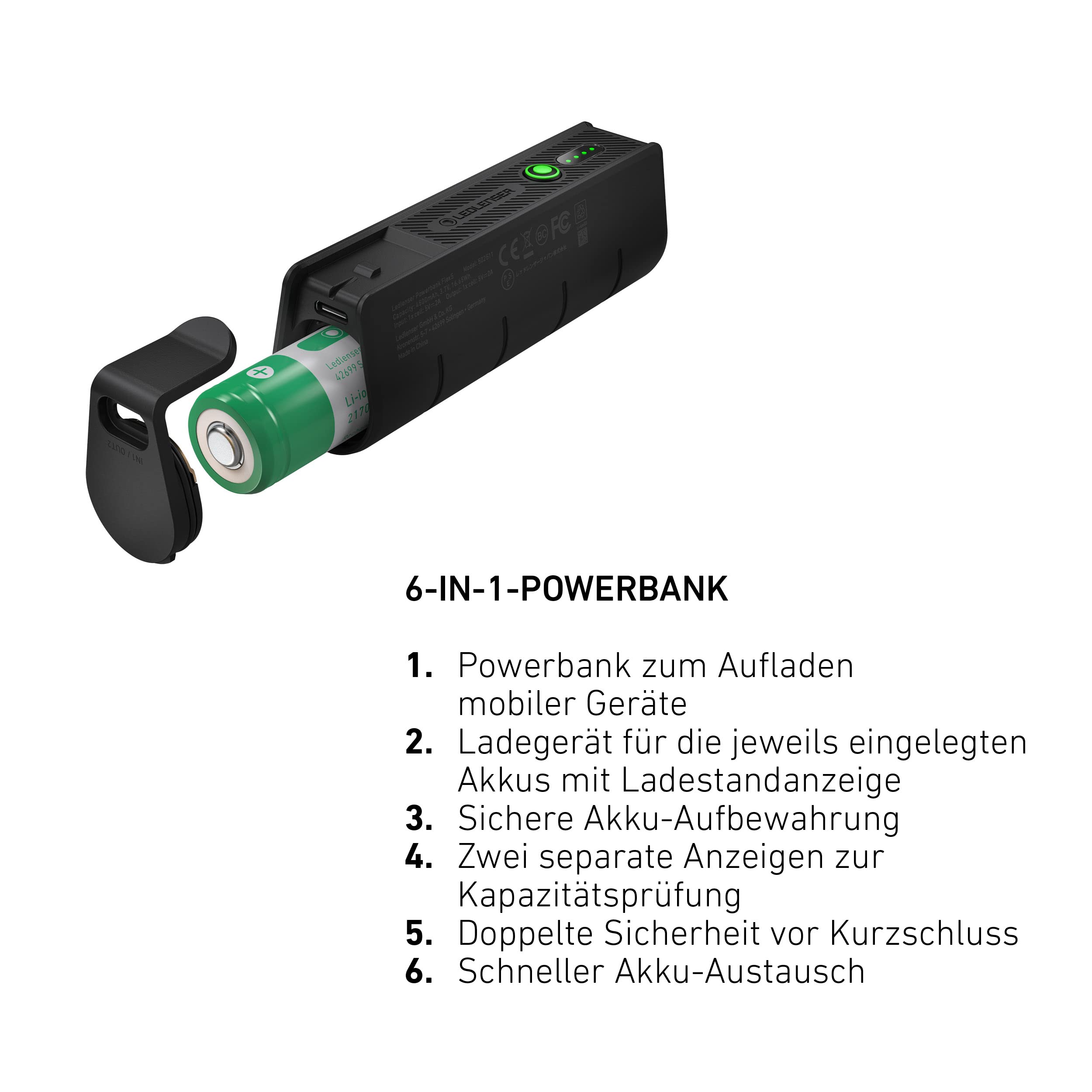 Amazon.co.jp: Ledlenser(レッドレンザー) Powerbank Flex5 ポータブル
