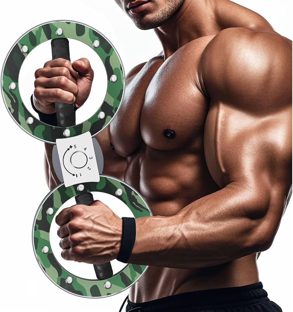 Amazon.co.jp: BKJANYO バーンマシン ゴールド 筋トレ器具 360度回転