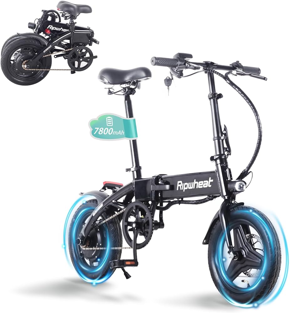 Amazon | 折りたたみ自転車 アシスト走行可能 Ripwheat アルミ合金