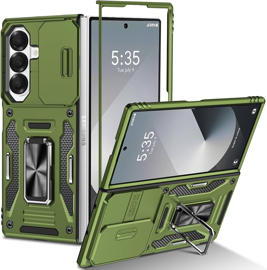 Amazon.co.jp: PNEWQNE Galaxy Z Fold7 5G 用ケース リング付き 衝撃