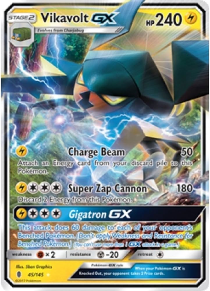 Amazon.com: Vikavolt GX - 45/145 - Ultra Rare : Toys & Games