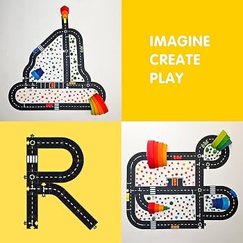 Amazon.com: Waytoplay's King of The Road - Flexible Toy Road Set