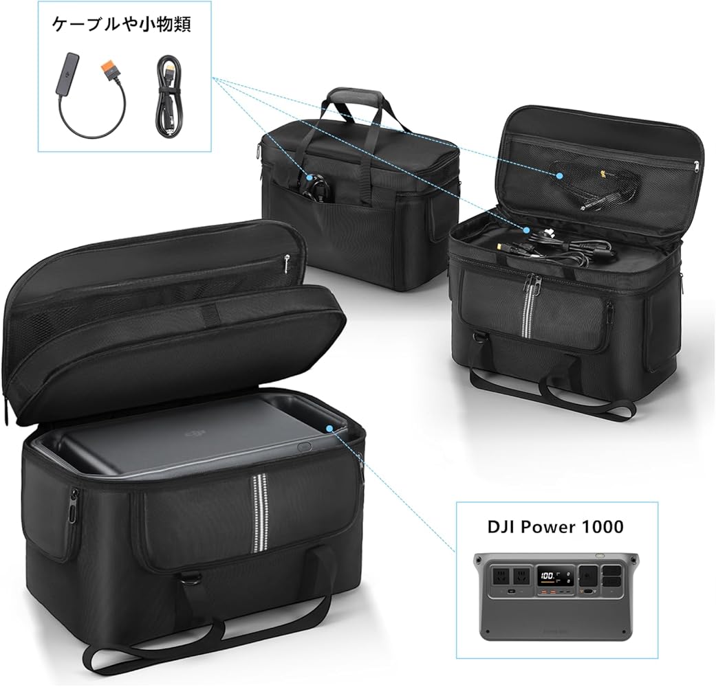 Amazon.co.jp: SHEAWA for DJI Power 1000 ポータブル電源 ケース 収納