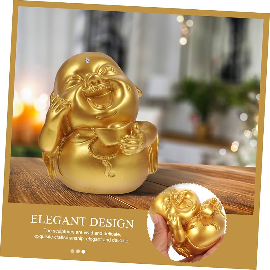 Amazon.co.jp: MUSISALY シー色弥勒仏置物 レジン製デスクトップ装飾