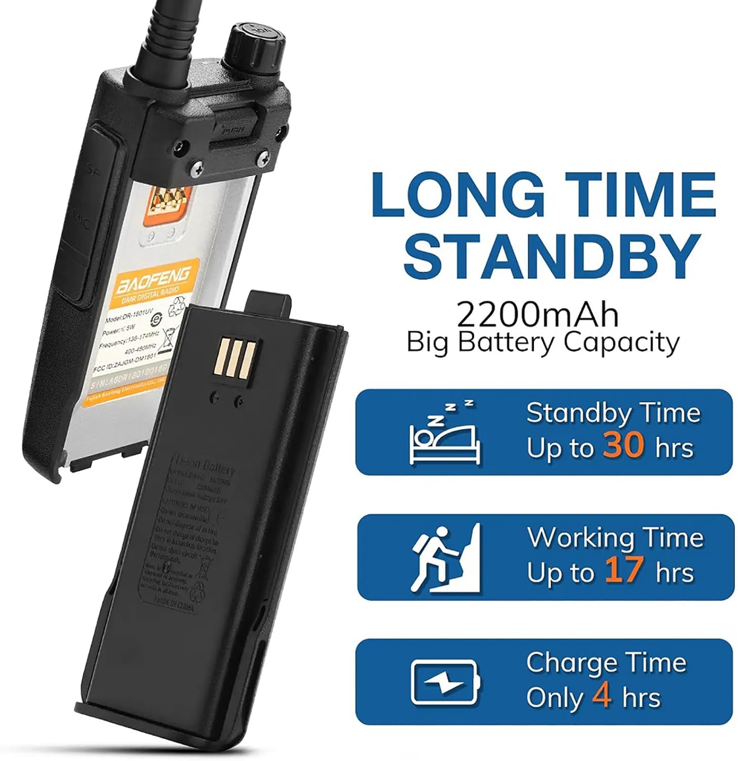BAOFENG DR-1801UV DMR デジタル/アナログ双方向無線機 取扱説明書