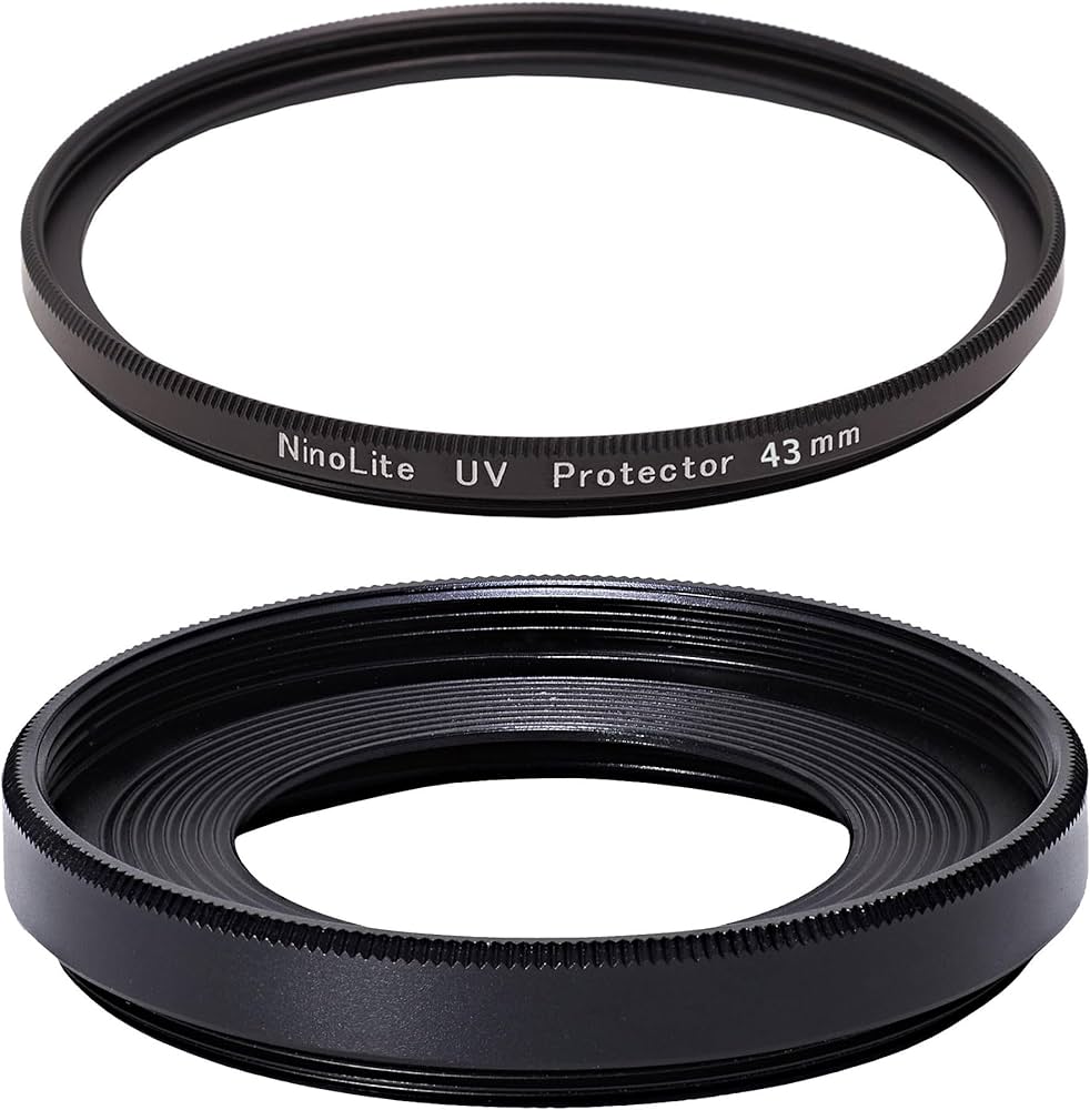 Amazon | NinoLite 2点セット：EW-43 レンズフード & UVフィルター43mm