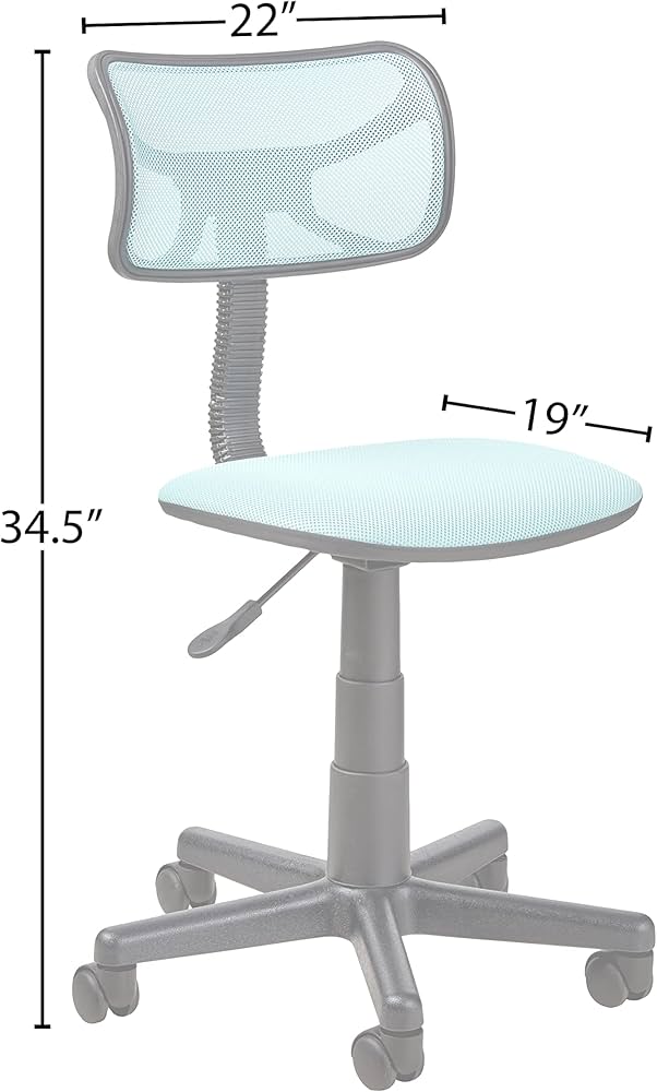 Amazon.com: Urban Lifestyle Swivel Mesh Desk Chair, Blue 20.86D x