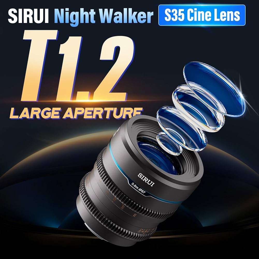 Amazon.co.jp: SIRUI Night Walker 24mm T1.2 シネレンズ 大口径