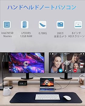 Amazon.co.jp: 8インチ ミニノートパソコン 日本語キーボード・日本語