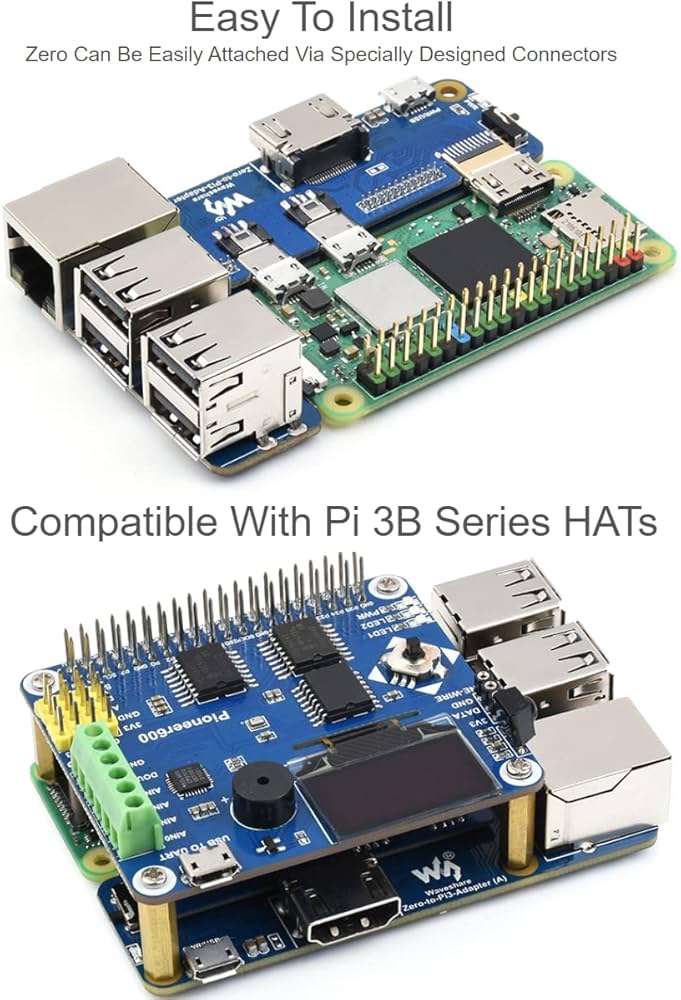 Amazon.co.jp: waveshare Pi ZeroからRaspberry Pi 3B/B+アダプター