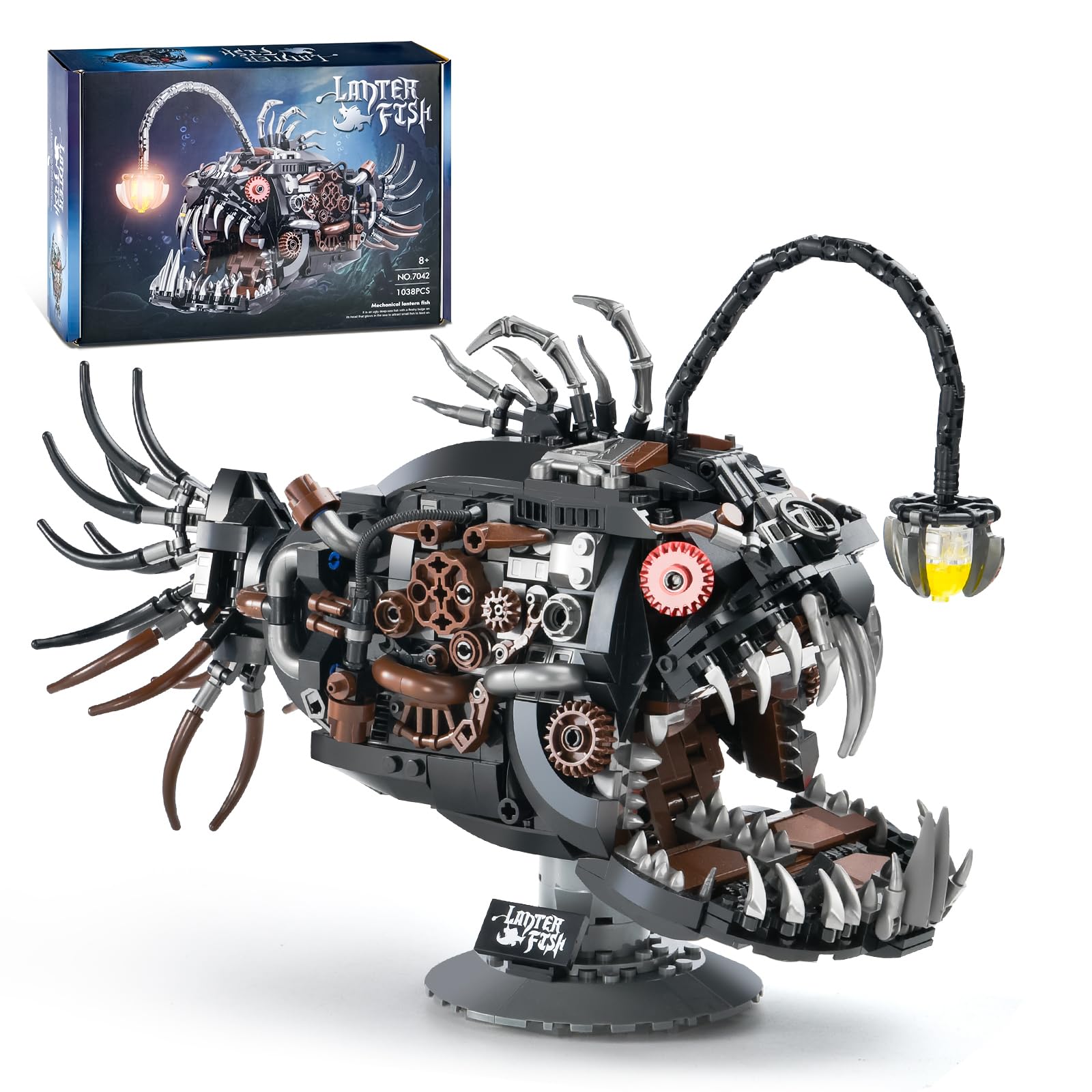 Amazon.com: XITALAXU Mechanical Fish Building Sets,Ocean Animal