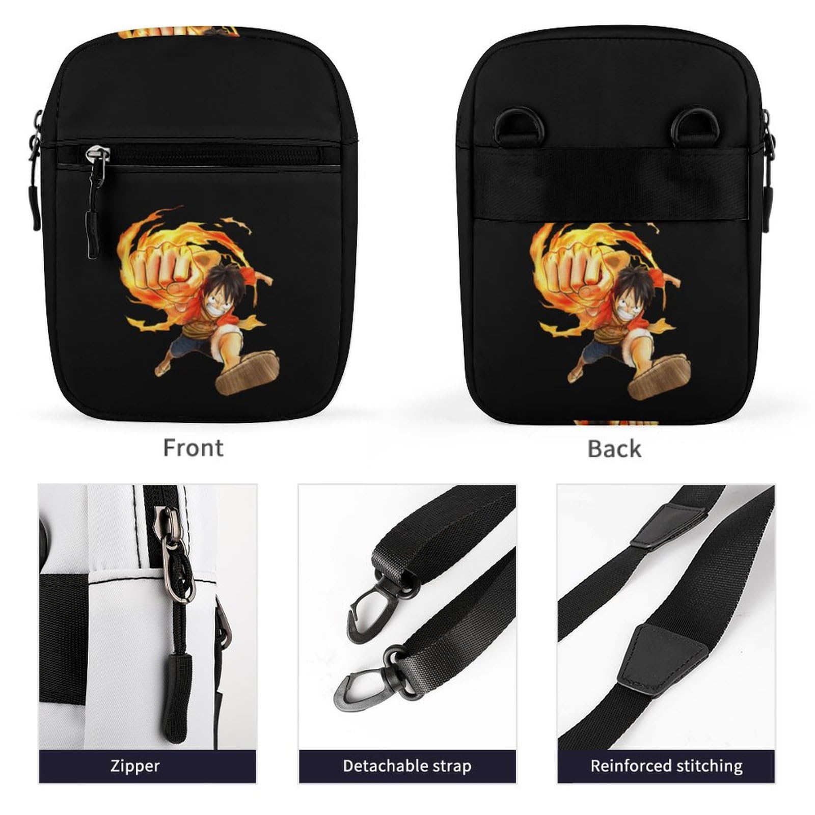 Amazon.co.jp: ポシェット ワンピース ONE PIECE ルフィ 斜め掛け