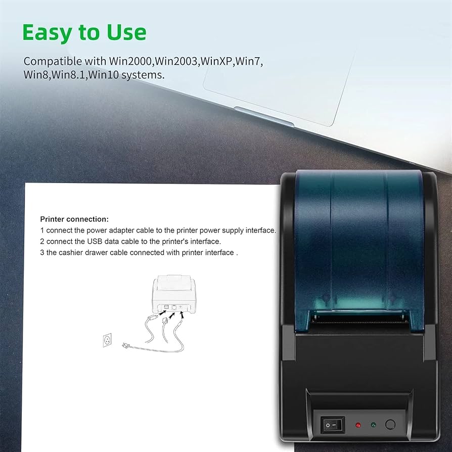 Amazon.co.jp: レシートプリンター 58mm USBサーマルプリンタサポート