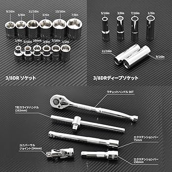 Amazon | アストロプロダクツ ツールセット インチ (48点組) TS183