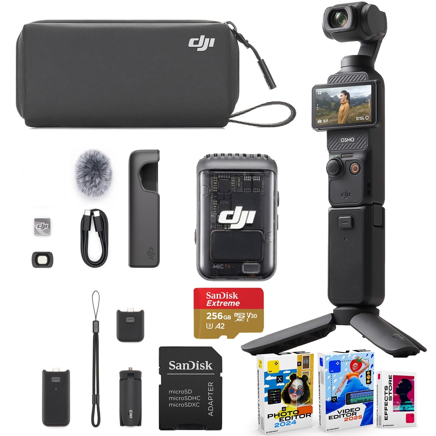 Amazon.com : DJI Osmo Pocket 3 Creator Combo Bundle with Clip-On