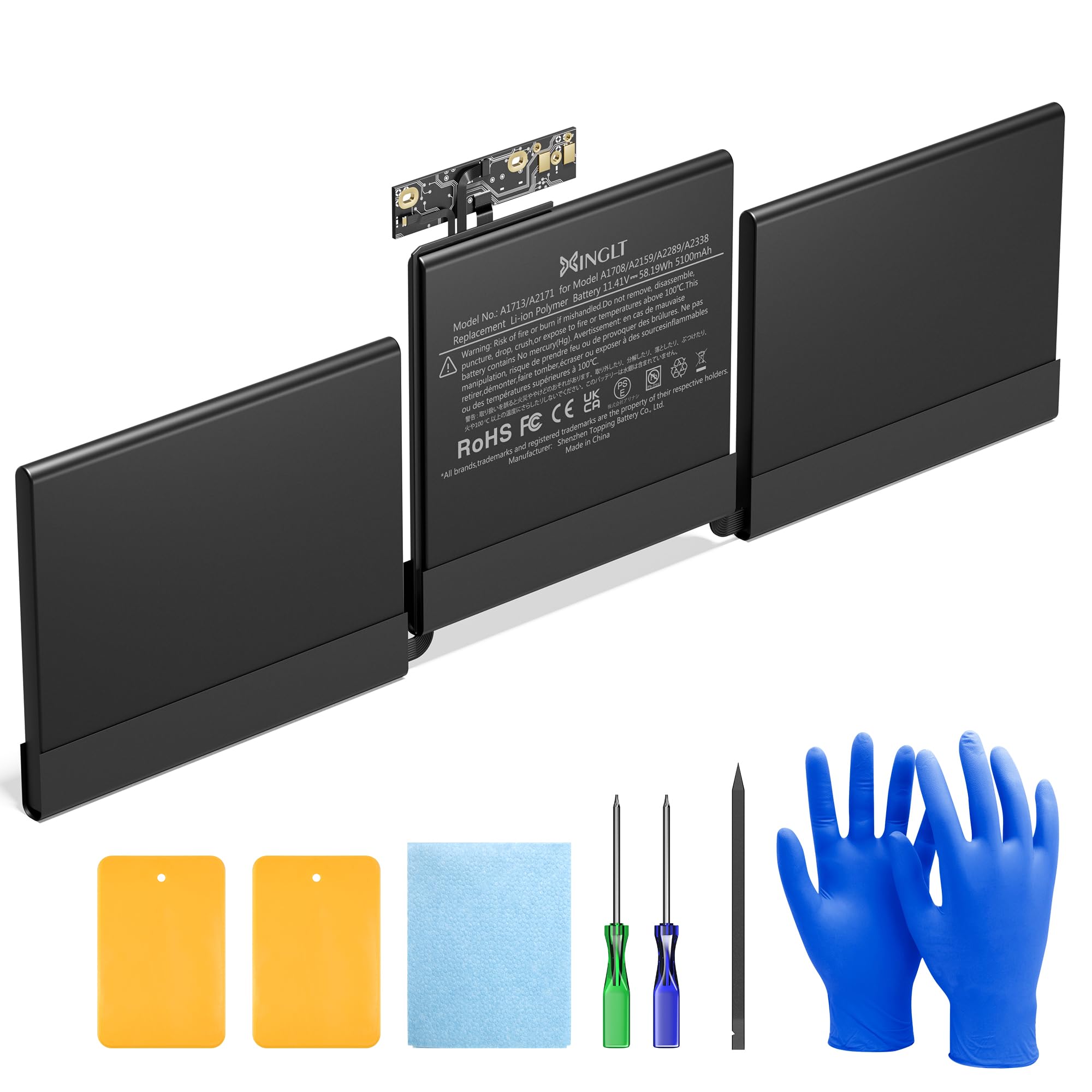 Amazon.com: XINGLT 5100mAh A1708 Battery Replacement for MacBook