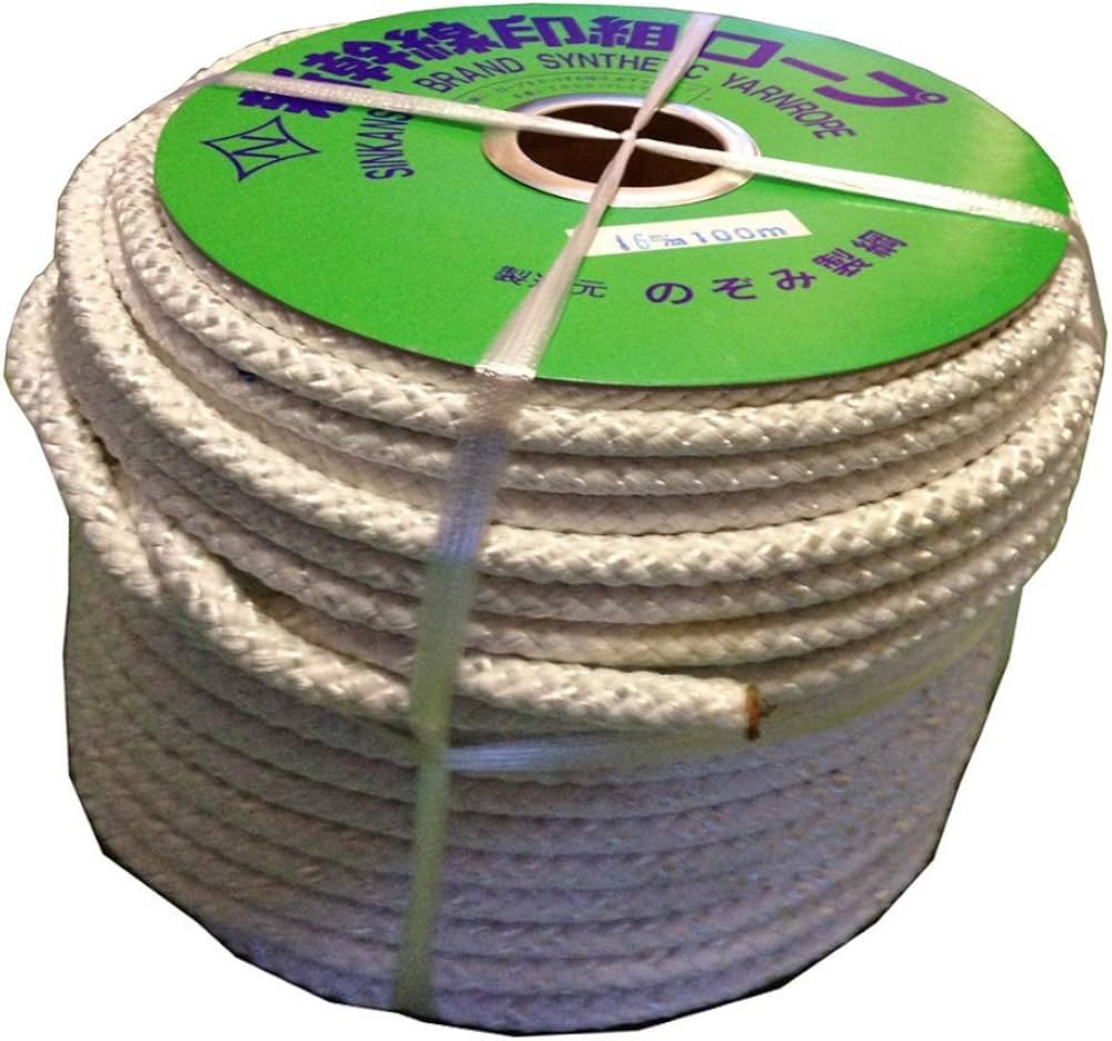 Amazon | のぞみ製鋼 新幹線印の組ロープ 16mm×100m巻 | ロープ | 産業