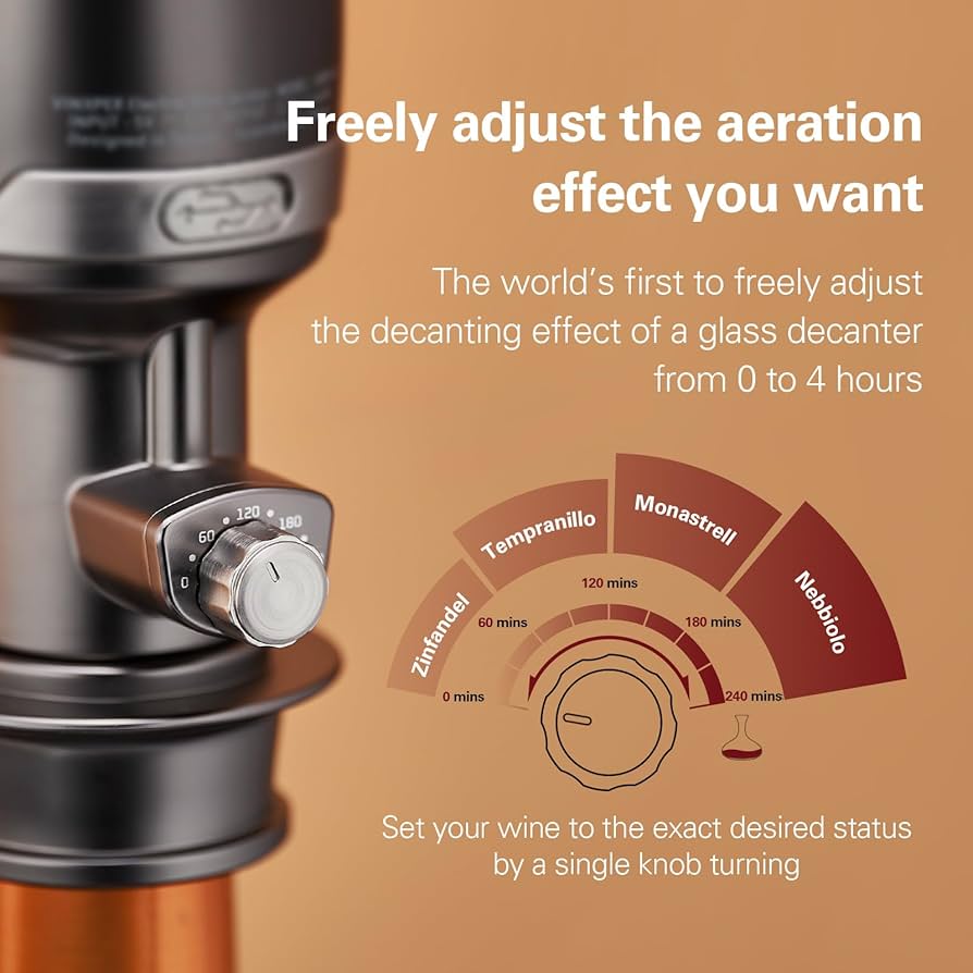 Amazon.com: Vinxper Wine Aerator Adjustable 0-4 Hours